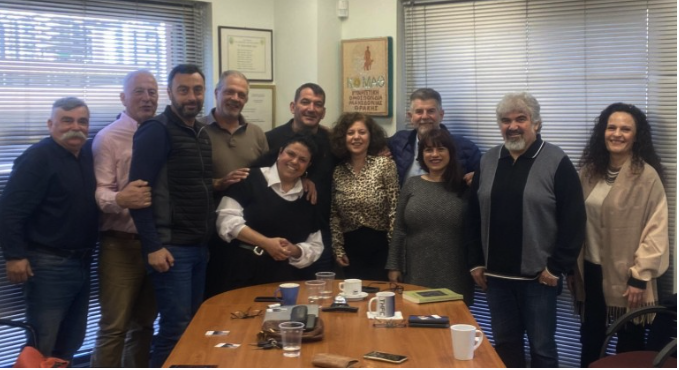 Πύρρος Δήμας στα γραφεία της ΚΟΜΑΘ