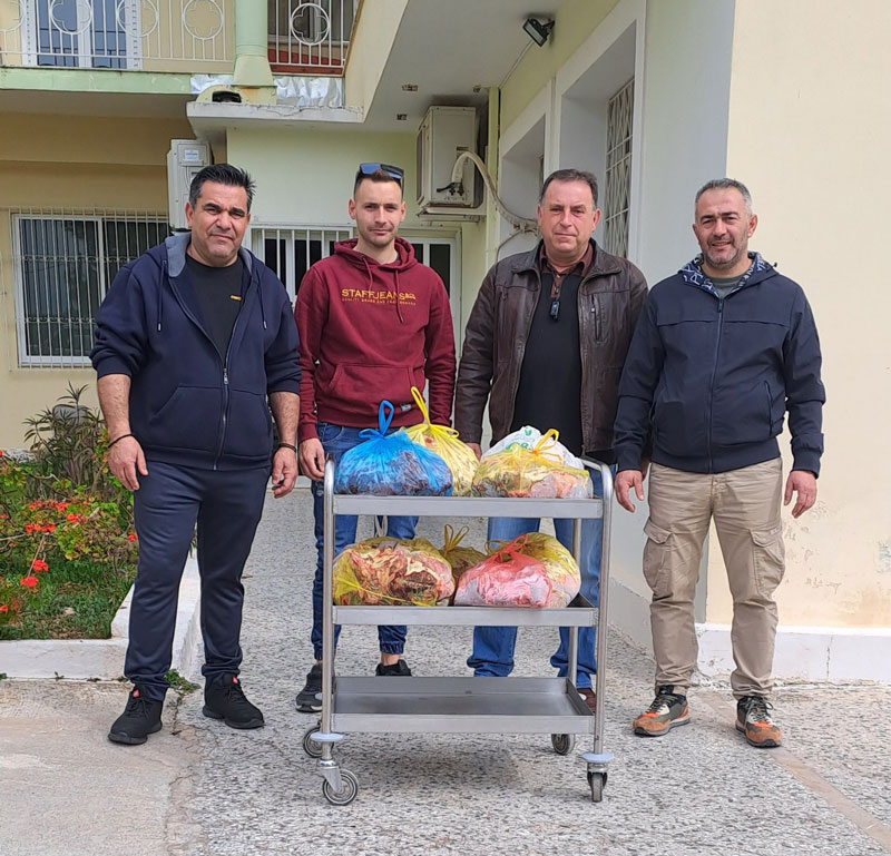 Κ.Σ. Αργους : Προσφορά κρέατος αγριόχοιρου στο Γηροκομείο Άργoυς